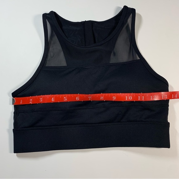Zyia black all star sports bra with mesh high neck - Picture 4 of 15